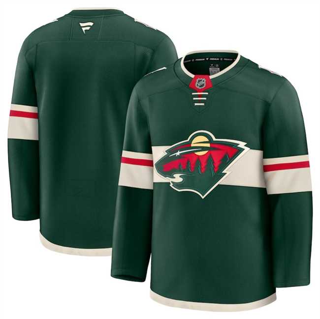 Mens Minnesota Wild Blank Green 2024-25 Home Stitched Hockey Jersey Dzhi